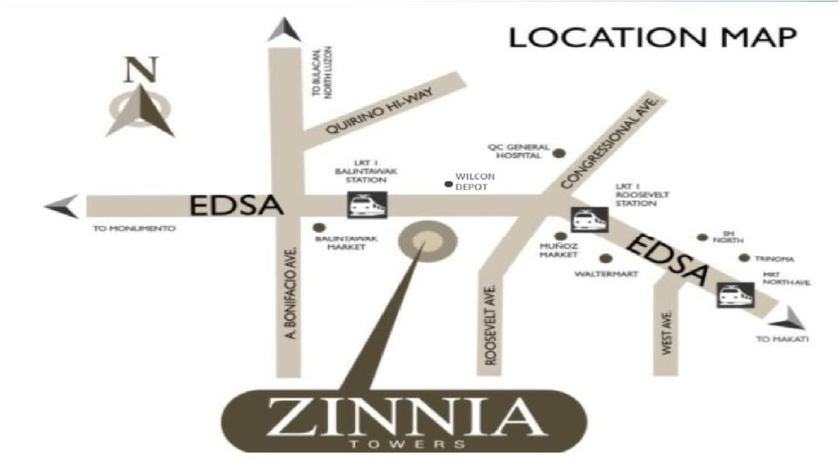 Zinnia Towers Vicinity Map