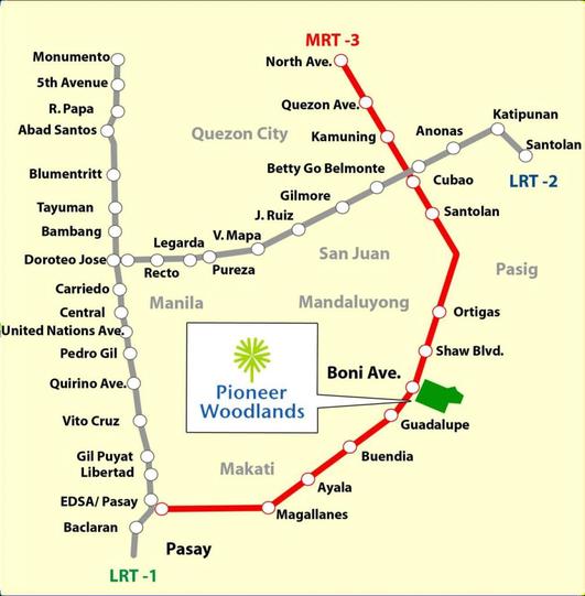 Pioneer Woodlands Location