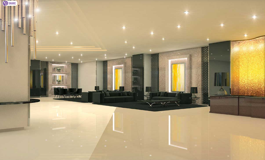 Fame Residences - Lobby, Artist's Perspective