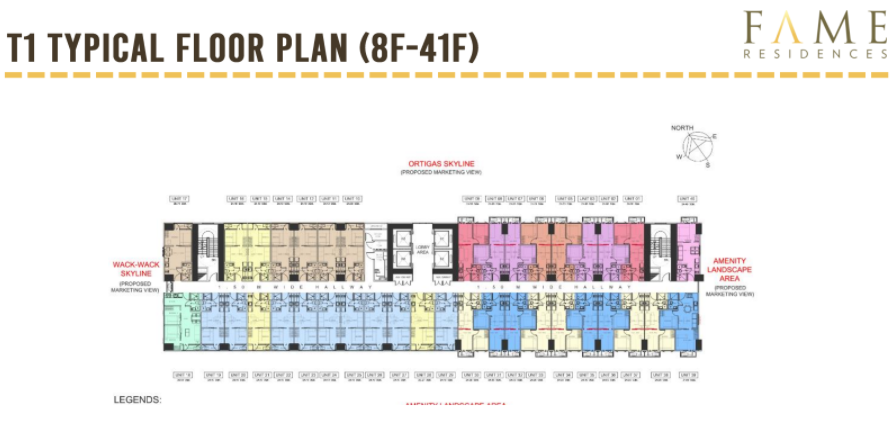 Fame Residences - T1 Floor Plan