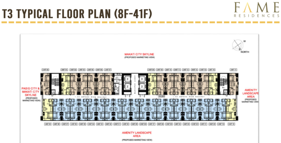 Fame Residences - T3 Floor Plan