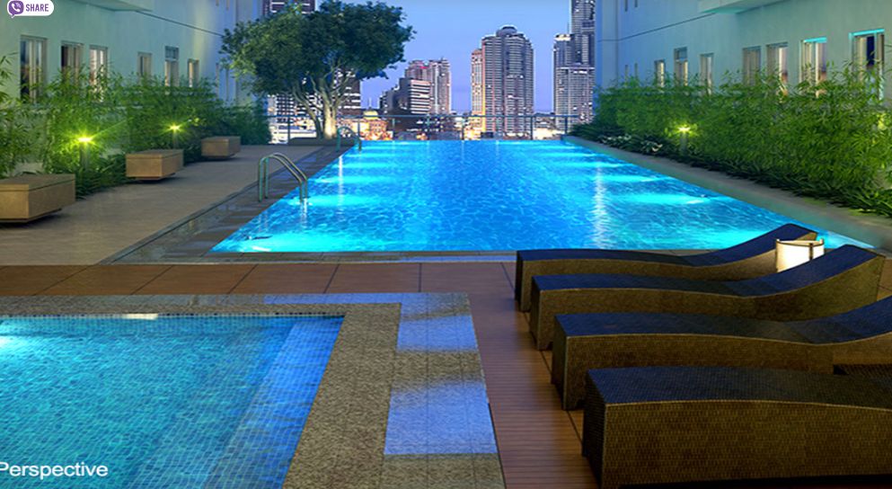 Green Residences - Swimming Pool, Artist's Perspective
