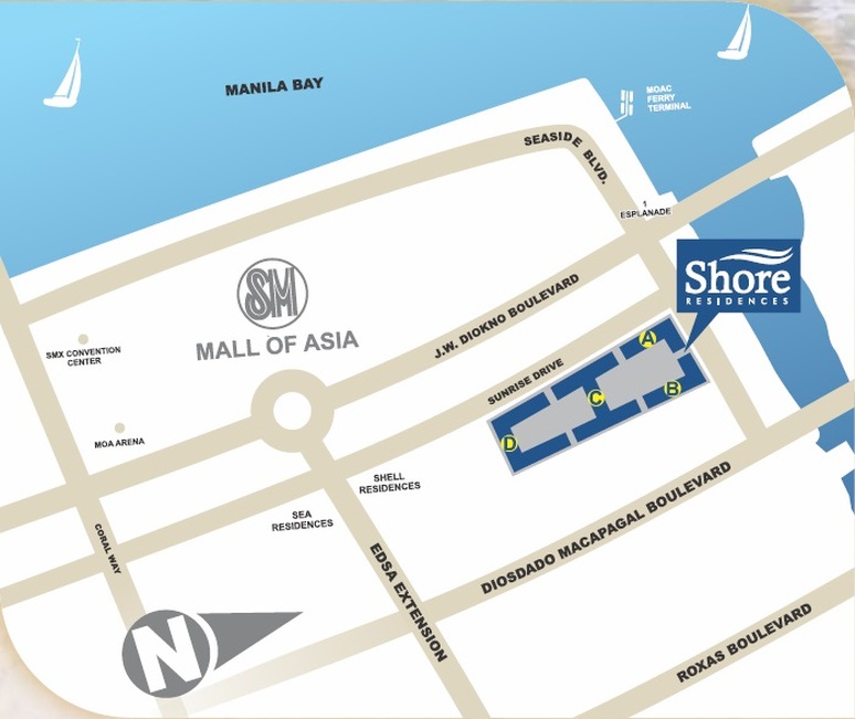 Shore Residences Vicinity Map