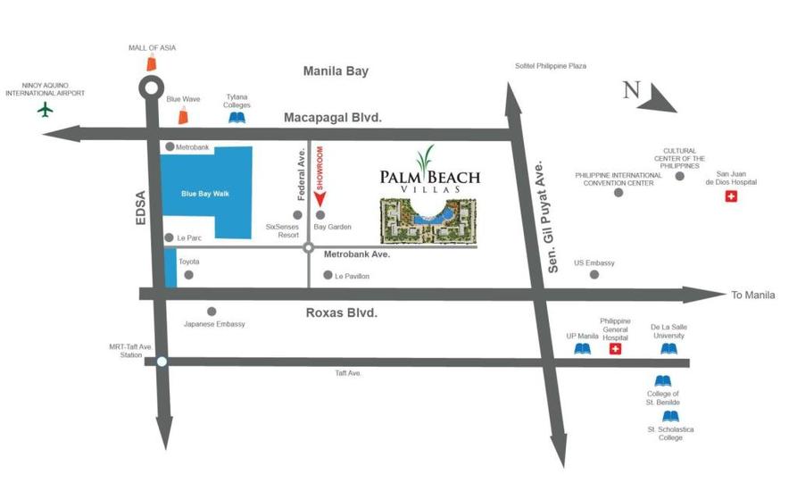 Palm Beach Villas Vicinity Map