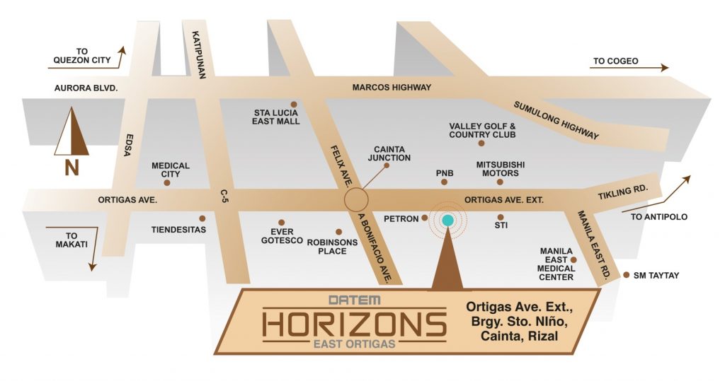 Datem Horizons East Ortigas Location