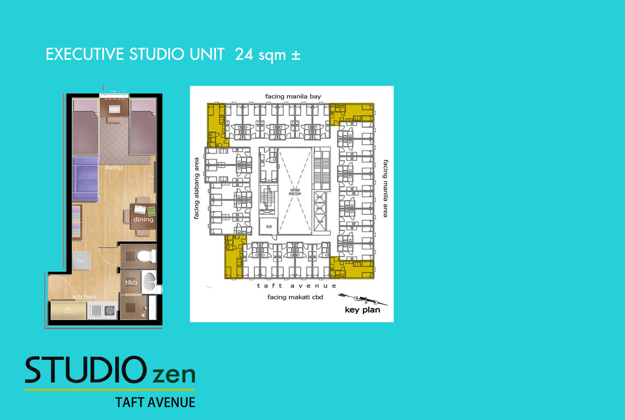 Studio Zen - Executive Studio Unit Layout