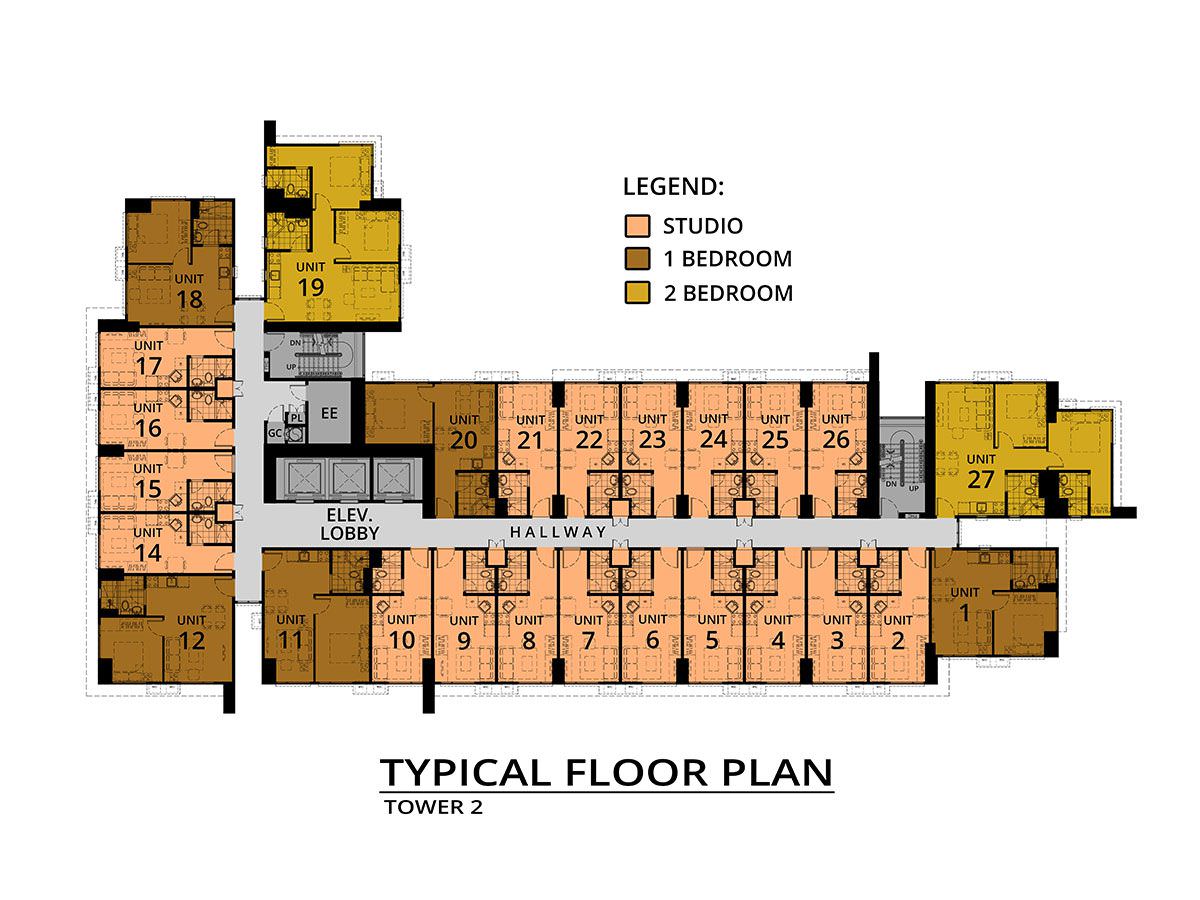 Avida Towers Altura Typical Floor Plan
