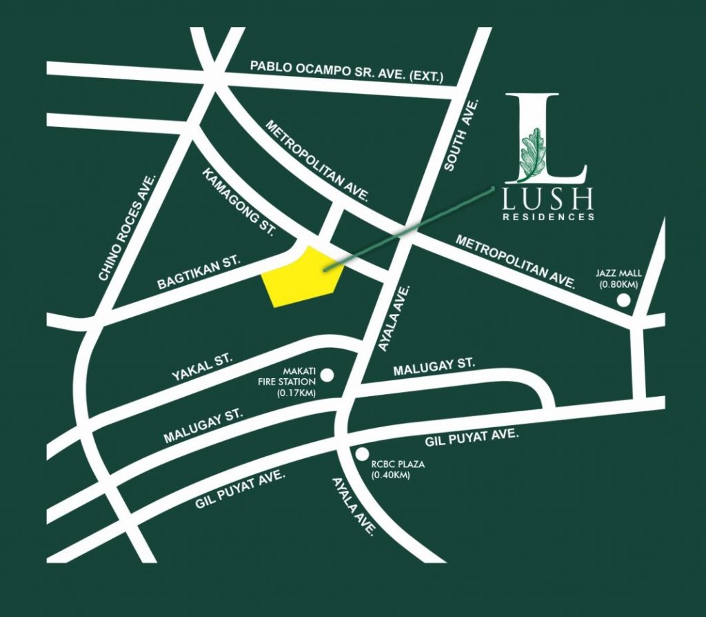 Lush Residences Location