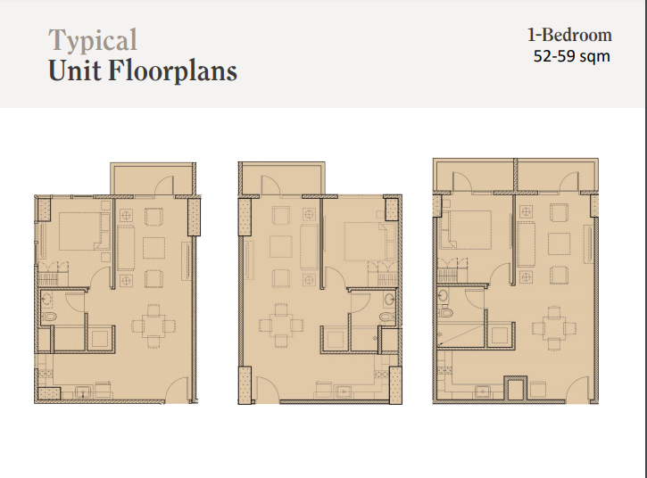 Maple at Verdant Towers 1-BR Floor Plan Layout