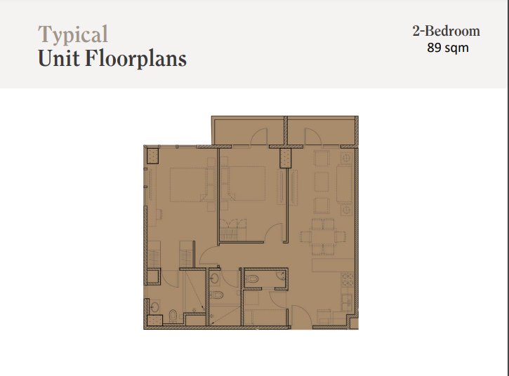 Maple at Verdant Towers 2-BR Floor Plan Layout