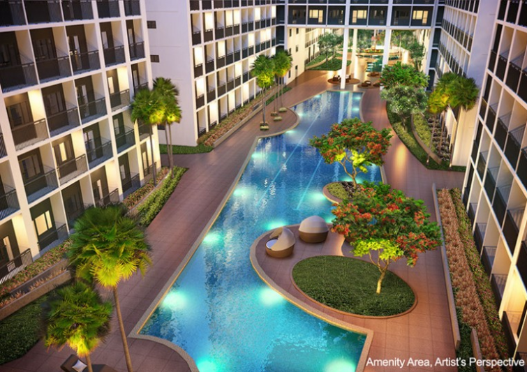 Shore 2 Residences Amenity Area, Artist's Perspective