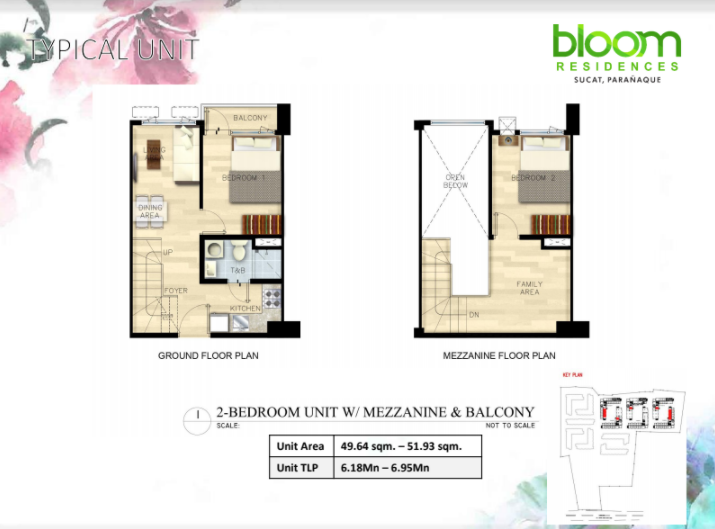 Bloom Residences Unit Layout