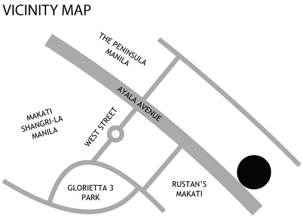 The Estate Makati Vicinity Map