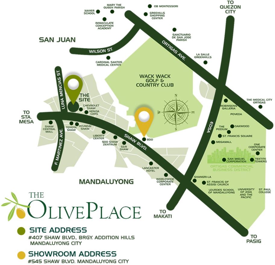 The Olive Place Location