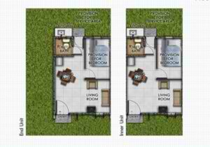 Lumina San Miguel Aimee Rowhouse Unit Layout Perspective