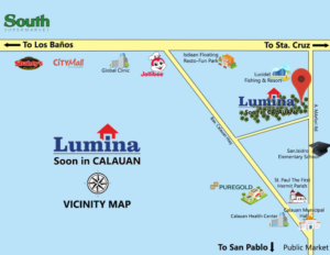 Lumina Calauan Location