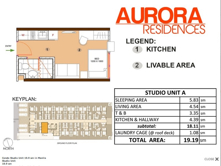 Aurora Residences Typical Studio Unit