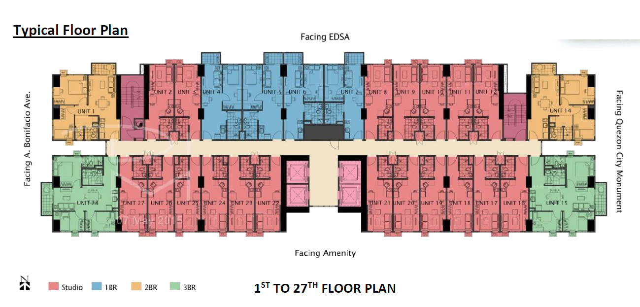 Avida Towers Cloverleaf Typical Floor Plan