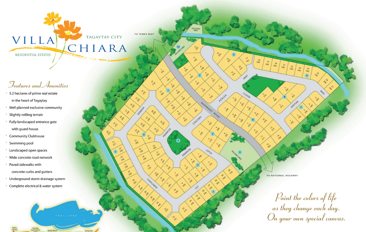 Villa Chiara Tagaytay Site Development Plan